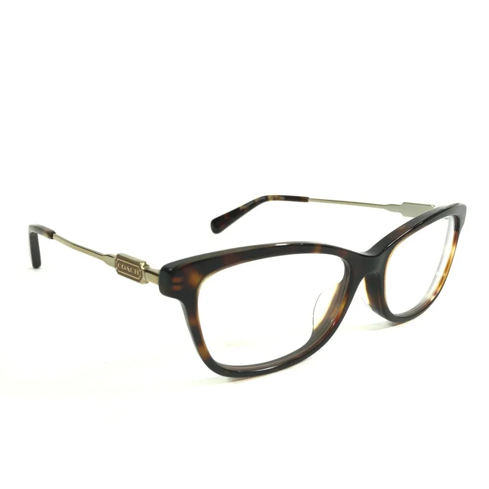 Coach Eyeglasses Frames HC6163F 5120 Dark Tortoise Pale Gold Asian Fit 54-17-140